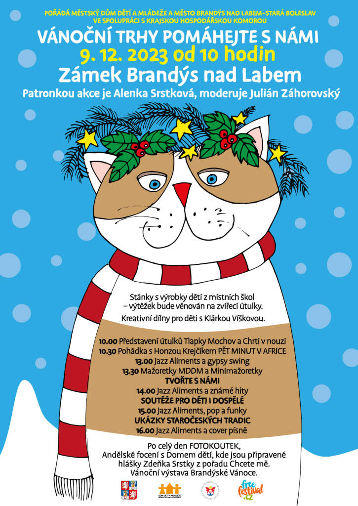 Vánoční trhy POMÁHEJTE S NÁMI 9.12. na zámku