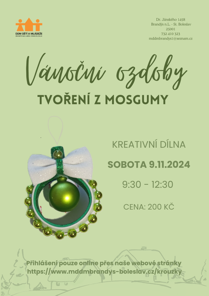 Vánoční ozdoby z mosgumy