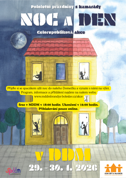 Noc a den v DDM - pololetní prázdniny
