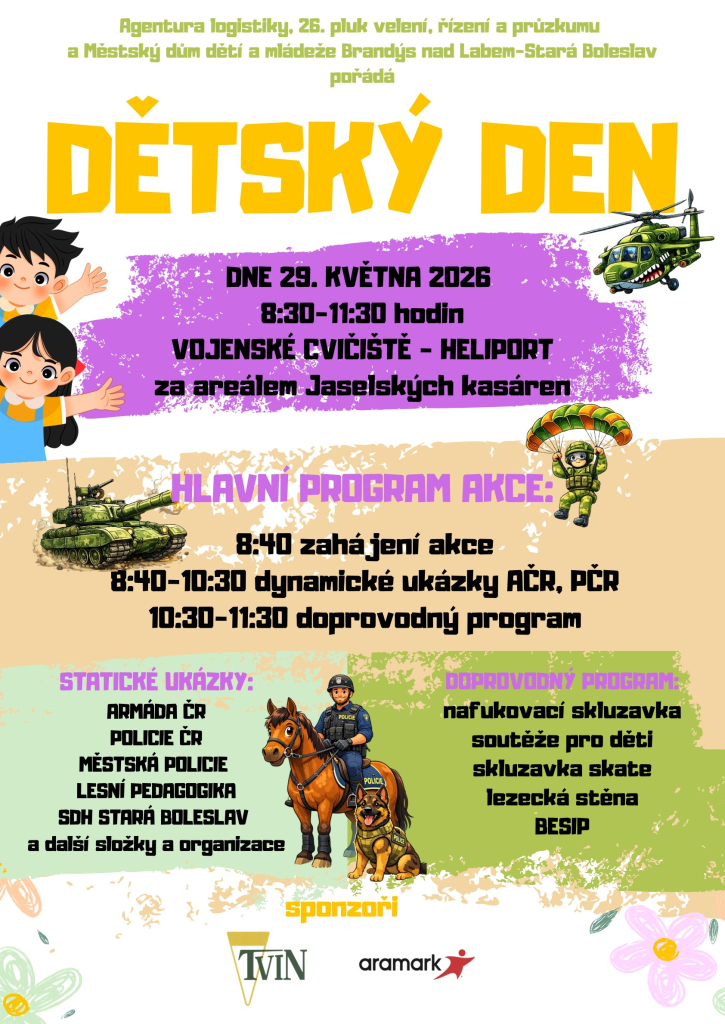 Den dětí pro školy i veřejnost 29.5.2026