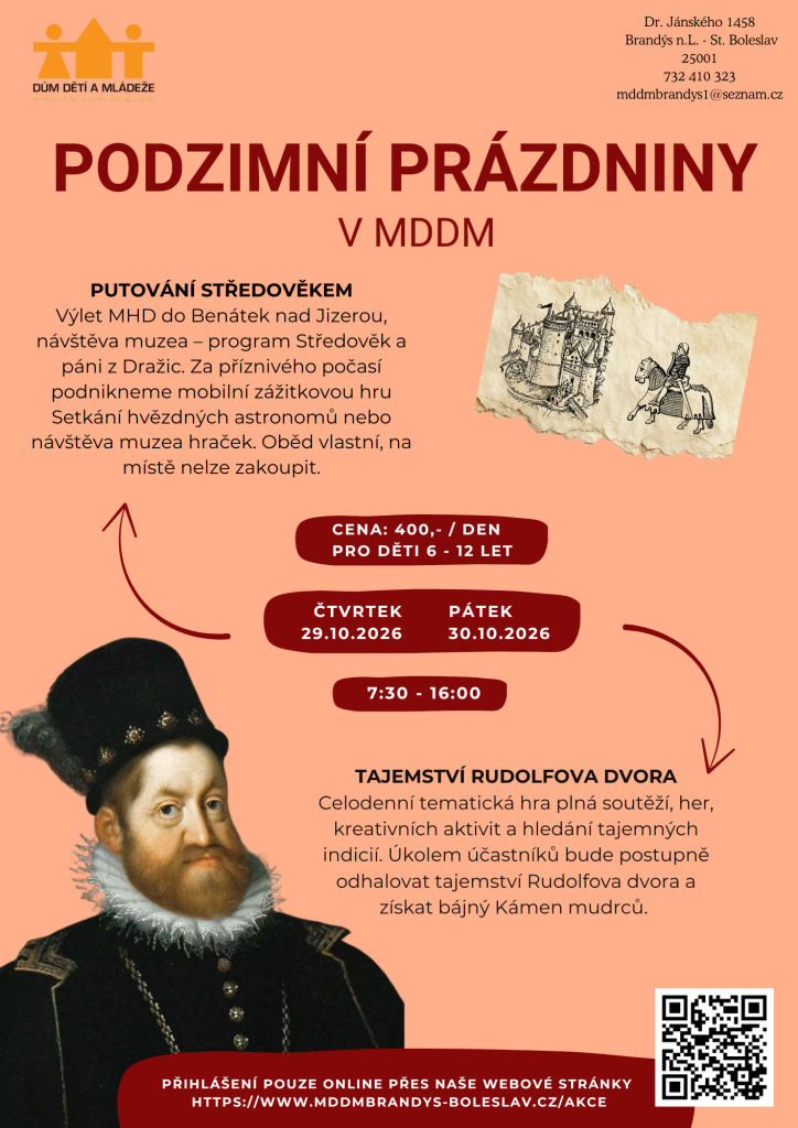 PODZIMNÍ PRÁZDNINY - PUTOVÁNÍ STŘEDOVĚKEM