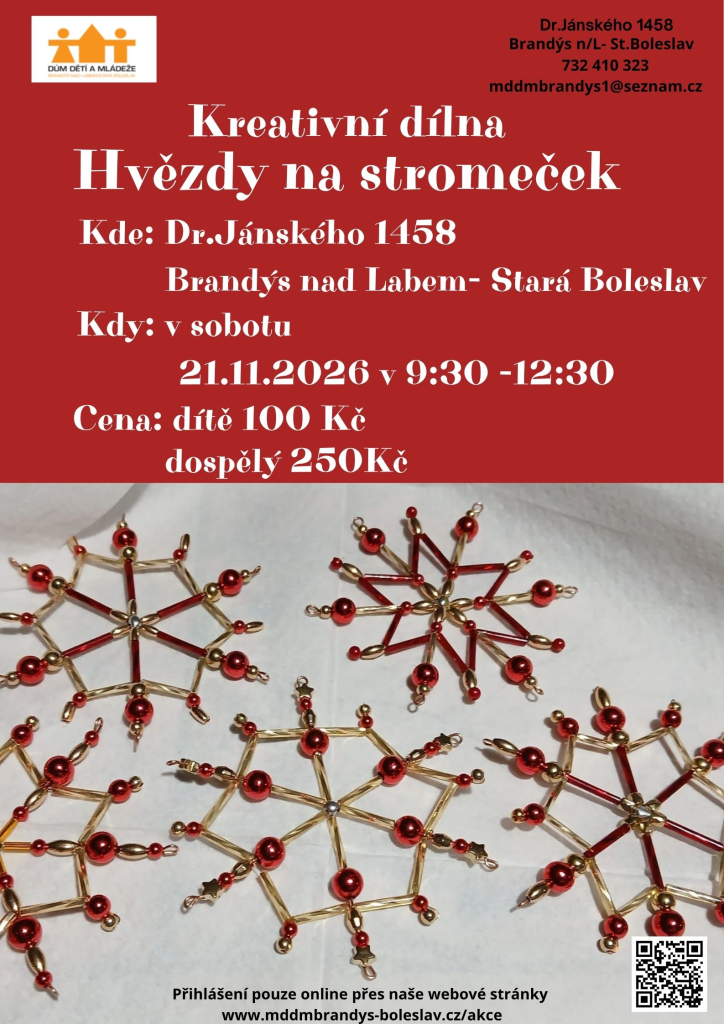 Kreativní dílna - Hvězdy na stromeček