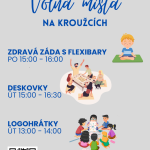 VOLNÁ MÍSTA V KURZECH